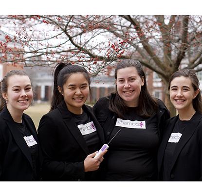 Laura Hinson, Madeline Lee, Sophia Triantis, and Valerie Zawicki