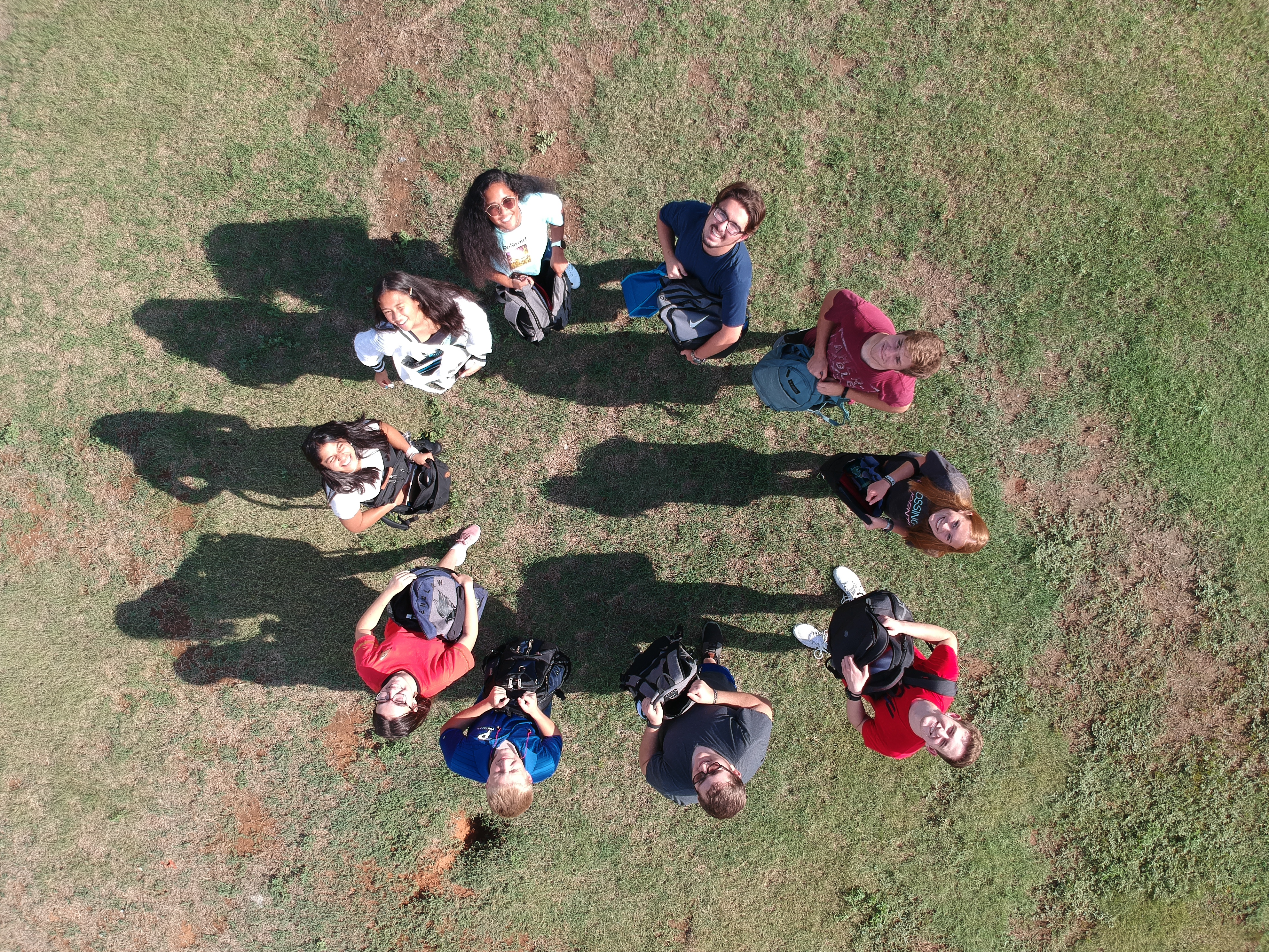 All Members looking up.