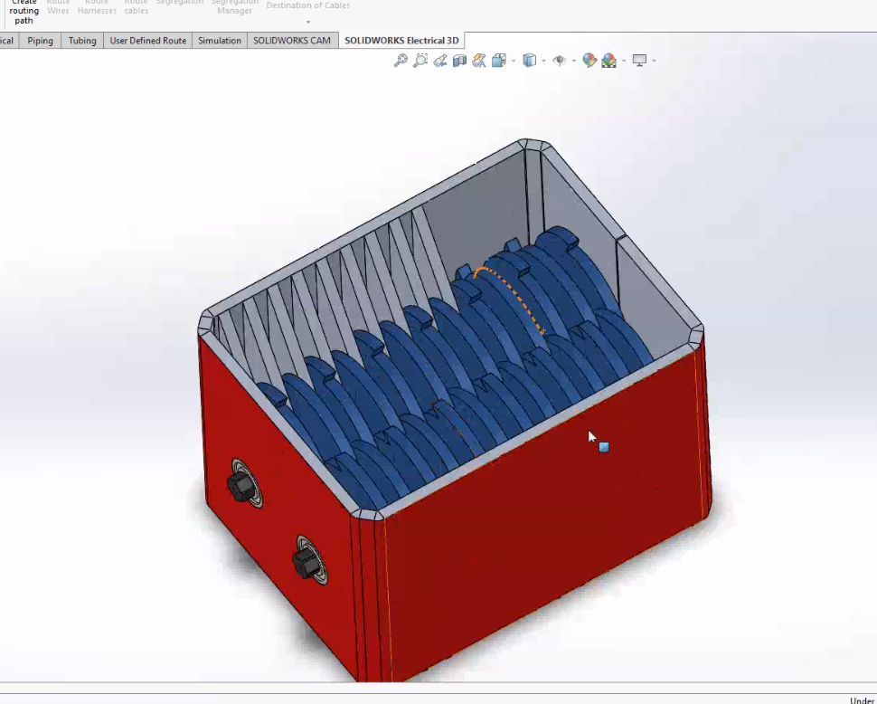 [Stage 1 of shredder; concept CAD]