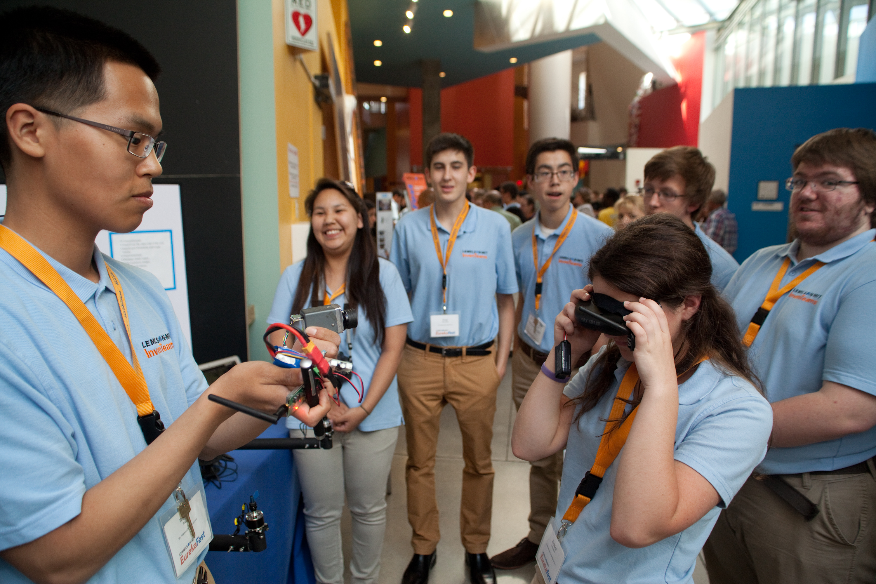 The 2014 InvenTeams exhibit their invention prototypes