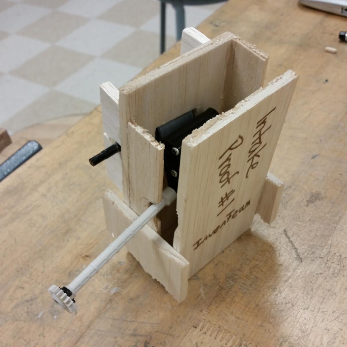 Mock Intake made out of Balsa Wood