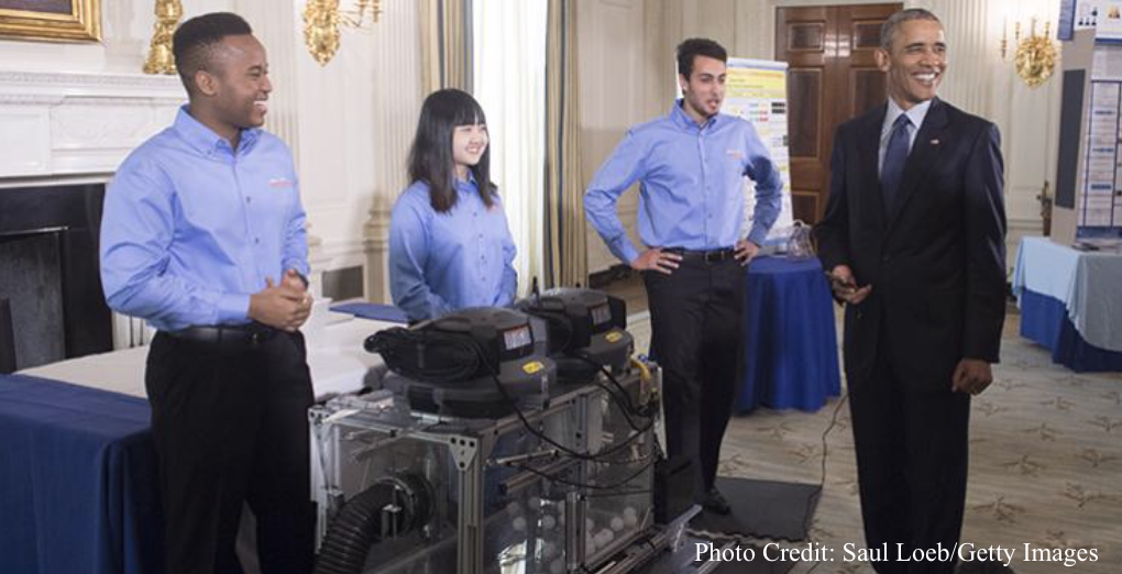 Obama with Students