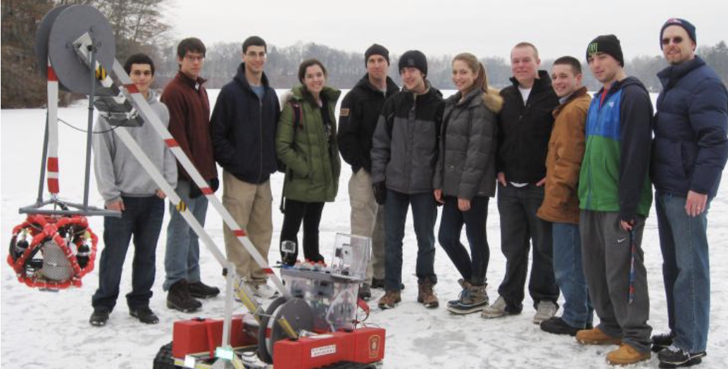 Natick High ROV on ice