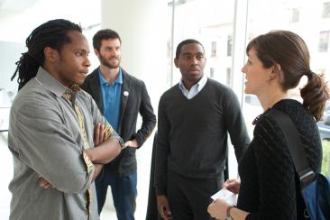 Group of 2014 Student Prize Winners Talking