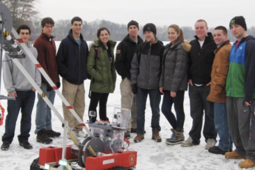 Natick High ROV on ice